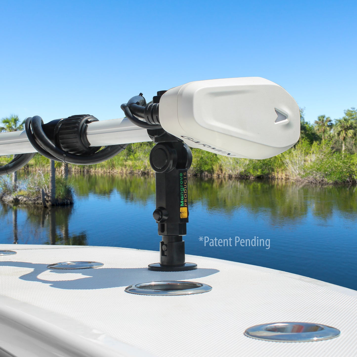 Trolling Motor Stabilizer Gen3: for Garmin Force-Kraken and Others (BLACK)