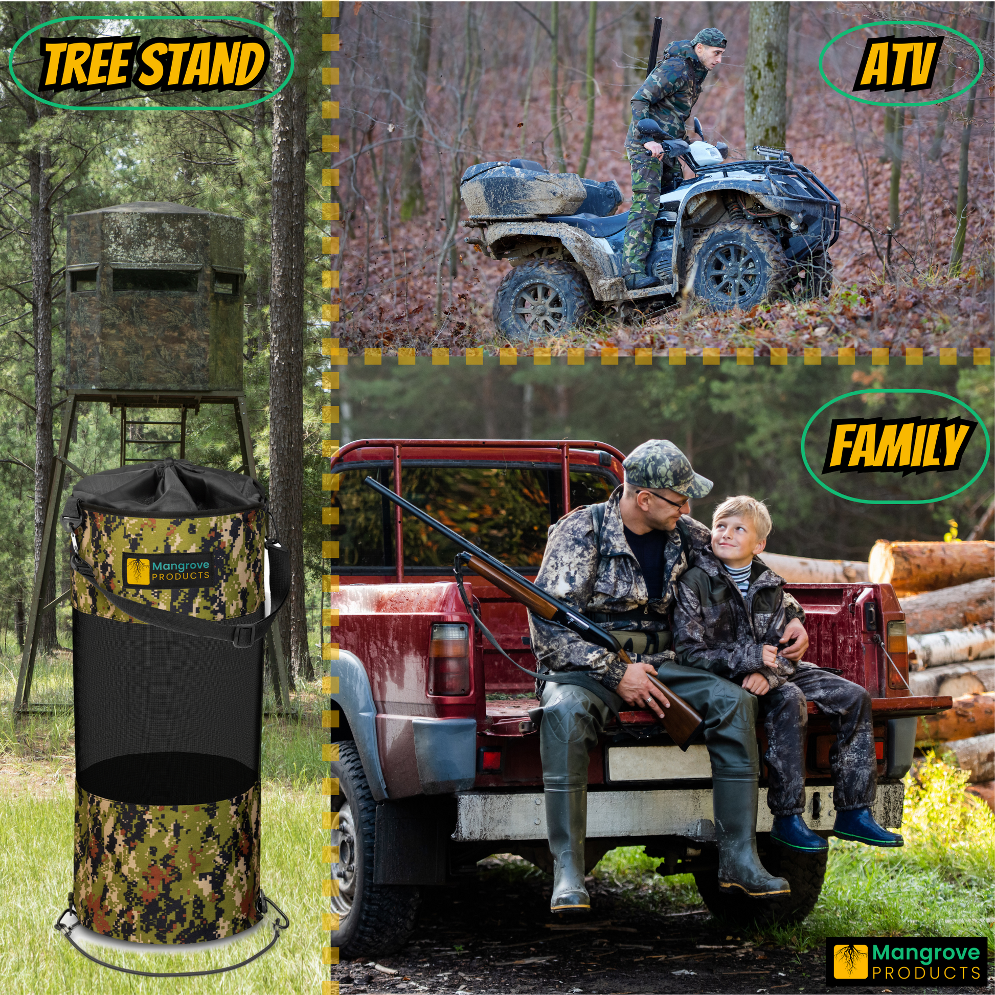Hunting Trash Bag for tree stand camo
