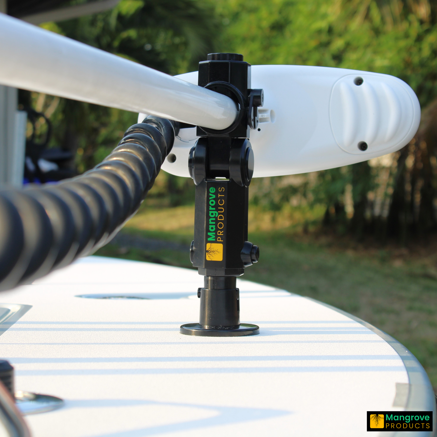 Trolling Motor Stabilizer-Custom: "Small Diameter Shaft" Adjustable Housing (BLACK)