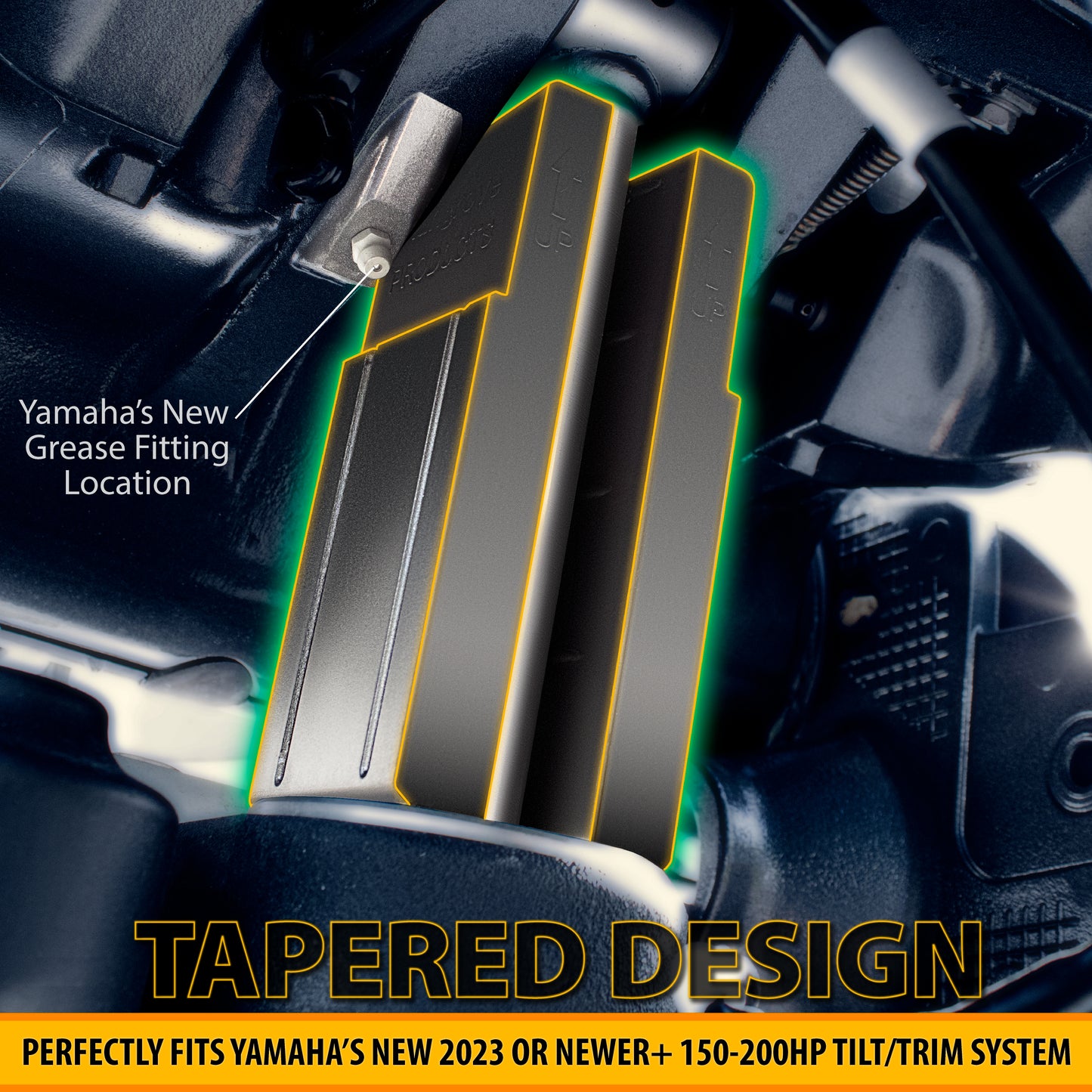 Transom Saver (Yamaha) TS-Block Y-TS (1-BLOCK), Outboard Support for Yamaha 2023, 2024, & 2025+ 150hp & 200hp