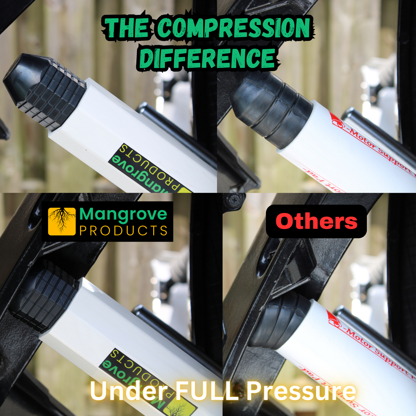 Mangrove Products Transom saver rubber strength vs others