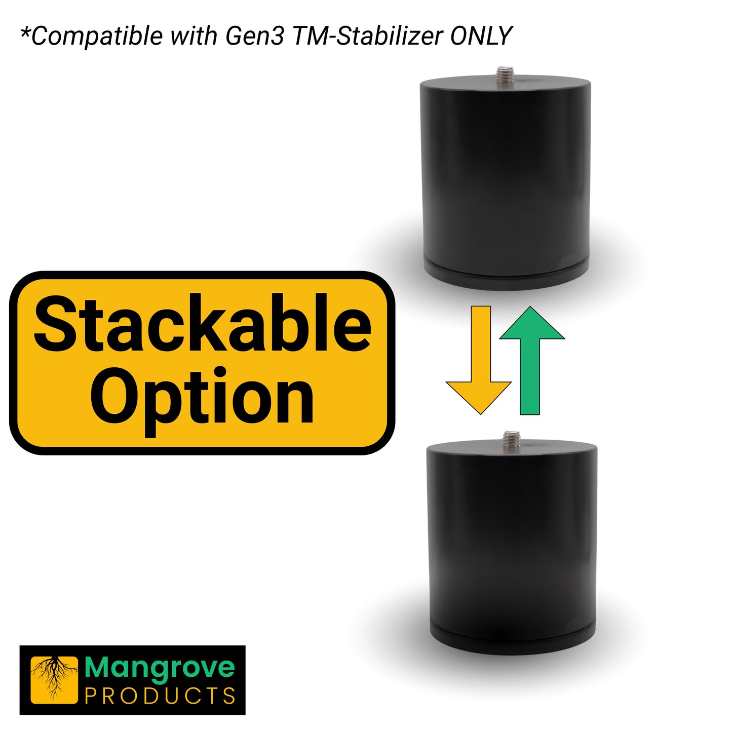 TM-Spacer 3.25 inch (Stackable) for TM-Stabilizer Gen3