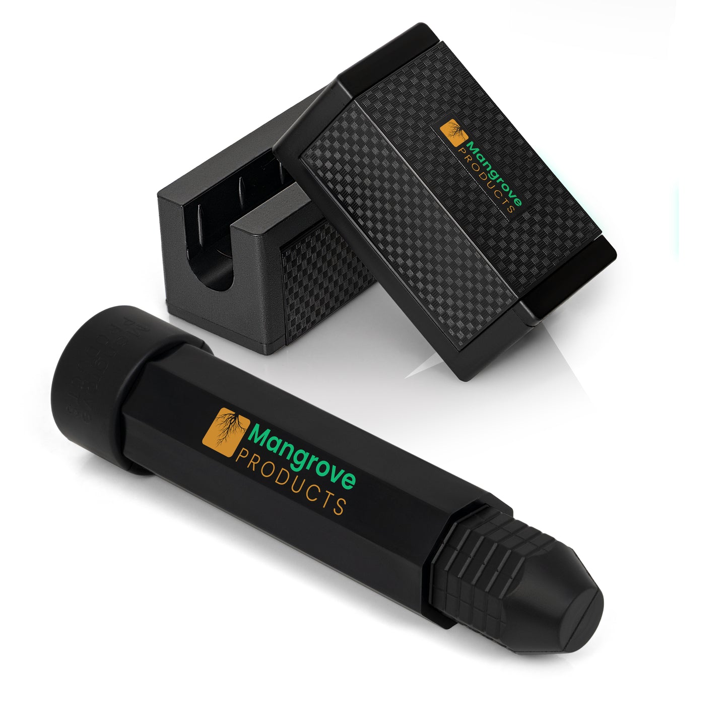 FULL Outboard Motor Support TS-Pipe GEN-2 (1-Pipe) AND ST-Stops (Pair) BLACK