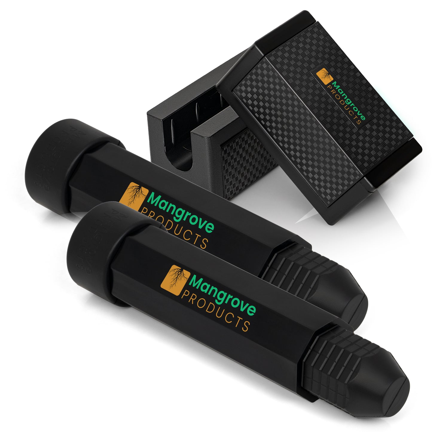 FULL Outboard Motor Support TS-Pipe GEN-2 (2-Pipe) AND ST-Stops (Pair) BLACK