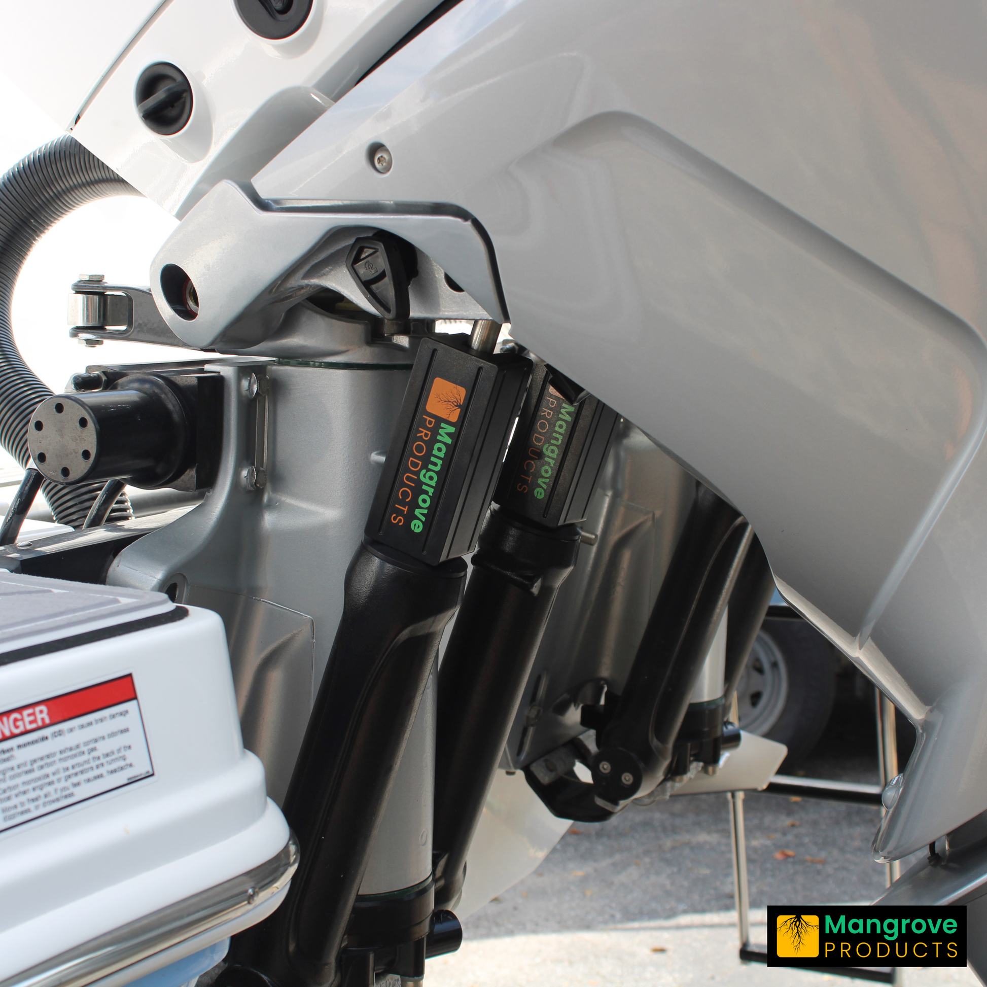 Transom Saver for outboard motor support for verado outobards (2-Block)